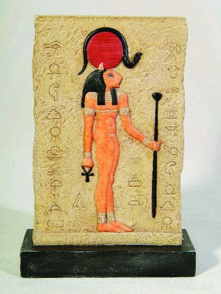 Sekhmet Plaque Fragment on Stand Freestanding Artwork